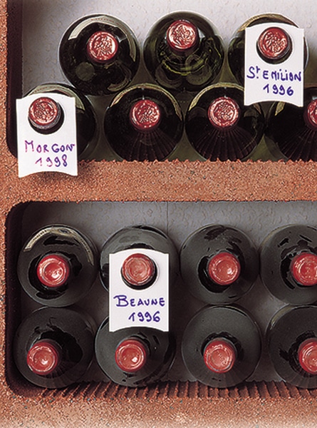 IGNPION Lot de 200 étiquettes réutilisables pour bouteilles de vin et caves blanc